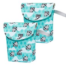 便攜式多功能衣服收納袋 2入, 乳牛款