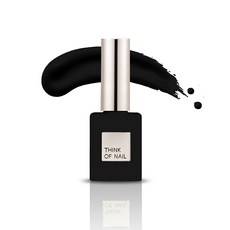 THINK OF NAIL 完美凝膠指甲 8ml, 黑色的, 1個
