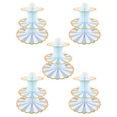 Block mart 3層蛋糕托盤 5入, 10號