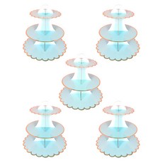 Block mart 3層蛋糕托盤 5入, 2號