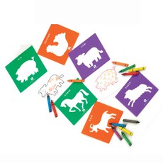 edx 艾迪客 農場動物系列繪圖模板, 混色