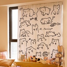 카이라 찍찍이 커튼 L101