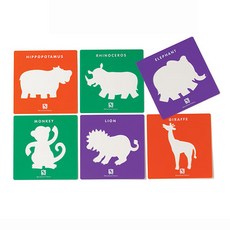 edx 艾迪客 叢林動物系列繪圖模板, 混色