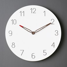 ATREES 葉子靜音掛鐘, 白色