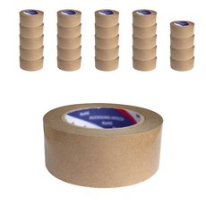 L&M 低噪音牛皮紙封箱膠帶 50mm x 50m, 單一顏色, 25個