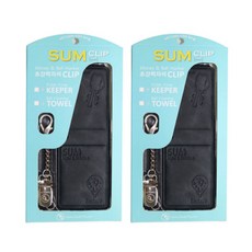 birdie79 皮夾+高爾夫球毛巾 2入, 黑色, 黑色