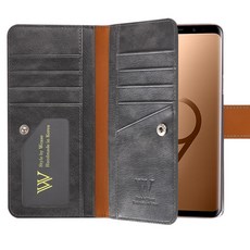 Wcase 藍標雙面錢包手機殼 + 手腕帶