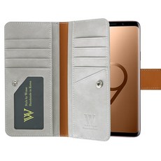 Wcase 藍標雙面錢包手機殼 + 手腕帶