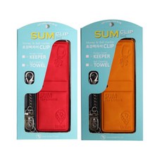 birdie79 皮夾+高爾夫球毛巾 2入, 紅色, 橙色