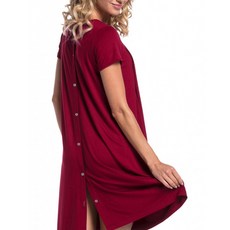 올나인 백포인트 심플 단추 스타일 임산부원피스