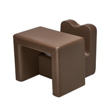 iizz 嬰兒桌 + 沙發, 深棕色