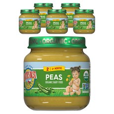Earls Best Organic Stage 2 嬰兒食品 113g, 豌豆口味, 6罐