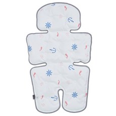 lolbaby 3D涼感網眼手推車椅墊, Whale Pink, 1入