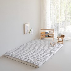 비비엔다 양면사용 인견 아기 여름패드, 그레이체크, 1개