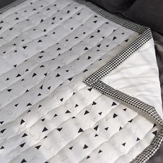 비비엔다 순면 방수패드 신생아방수요, 블랙톡톡, 1개