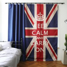 Rainbow House 英國國旗遮光窗簾, 海軍藍