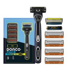 Dorco PACE Power XL 振動刮鬍刀組, Pace Power 振動刮鬍刀+刀片2入+Pace 7刀片4入+電池, 1組