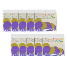 Block Mart 圓形裝飾紙串 10入, 3號, 10包