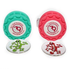 birdie79 高爾夫球Tee收納夾 2入, 紅色, 綠色