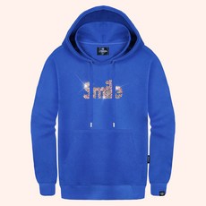 JEANMANIA 中性寬鬆寬鬆立方粉色微笑連帽衛衣 TG-133