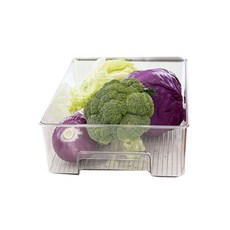 Homevanesse 透明冰箱儲物收納盒托盤, 混色