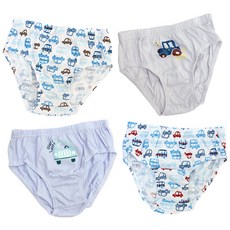 Oraco Corporation男童款汽車Aerocool三角內褲 4件組