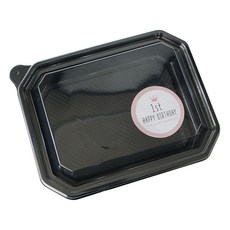 일회용용기 블랙 SL-203 100p + 첫돌스티커 파스텔 핑크 100p, 1세트