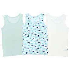 Oraco Corporation男童款鯨魚人造絲背心 3件組