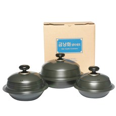 MAGIC GOLD綜合釜鍋 3件組, 混色, 16盆（直徑16cm x 高7cm），20盆（直徑20cm x 高9cm），22盆（直徑22cm x 高10cm）