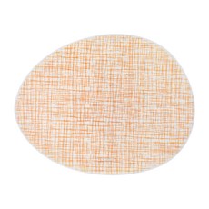 CASA MUUTTI Tavola 亞麻矽膠餐墊, 橘色, 43 x 33 cm, 1個