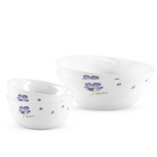 Bormioli Rocco 雙人飯碗湯碗組, 混色, 飯碗 2p + 湯碗 2p