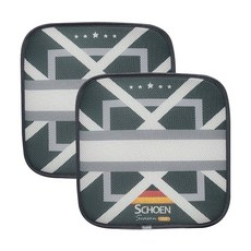 쉬엔 3dx mesh 통풍 차량용 통풍 시트 칼리버, grey, 2개