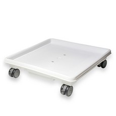 HICKIES Forest 可移動方形花盆底座 6號, 1層, 白色