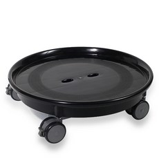 HICKIES Forest 移動式圓形花盆底座, BLACK, 1層