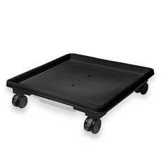 HICKIES Forest 移動式方形花盆架 黑色 大號, 1個, 1層