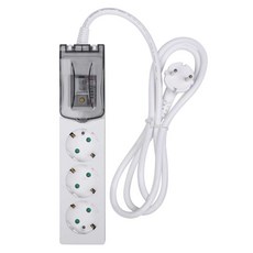 Plustap 高容量3插座延長線 HT976, 1.5m, 1個