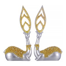 알럽홈 공예 장미사슴 장식품, 골드