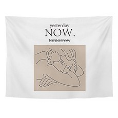 Ilovehome 線條素描簡約掛布, GT78