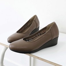 지쎄 제이슈 양가죽 리슬린 통굽 웨지힐