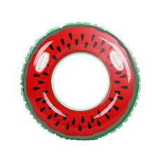 Yoitch 造型游泳圈 100cm+修復膠帶, 西瓜款, 1套