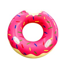 Yoitch 甜甜圈成人泳圈 100公分 + 修復膠帶, 甜甜圈款, 1套