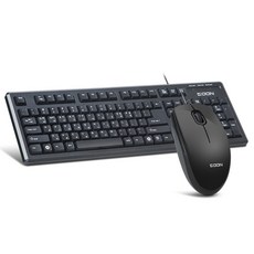 G-GOON 有線鍵盤鼠標套組+矽膠Kiskin, GMK-1700USB, 混色