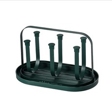 Winprice 瀝水杯架, 深綠色, 1個