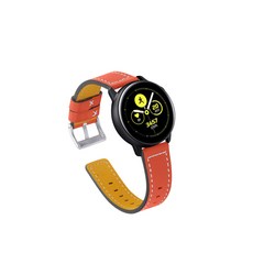 INMUSE Galaxy Watch 相容 42mm 日常皮革錶帶, 單一商品, 紅色