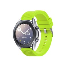 LAB.C Galaxy Active 1/2/Watch3/Watch4/Watch4Classic矽膠錶帶 LABC-485 20mm 通用40/41/42mm, 綠色, 1套
