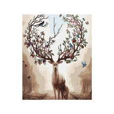 夢中幸運動物繪畫DIY, 梅花鹿 A401, 1個