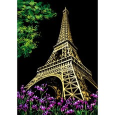 Kong 夜景刮畫紙全套組, 17 顏色 I 巴黎鐵塔