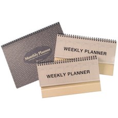 2Youngdesign Planner Craft 月刊 + 站立周刊 2p 套組, 每週（工藝），每月（隨機發貨）
