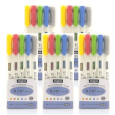 PENMAX 彩色螢光筆 5入, 金色、紅色、綠色、深藍色、灰色, 5套