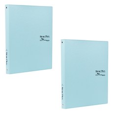 ECO Chungwoon Noble 皮革 A4 樂譜夾, 天藍色, 2個